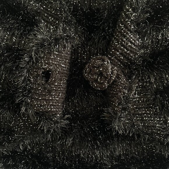 Black Fuzzy Caplet / Shrug - Picture 5 of 6